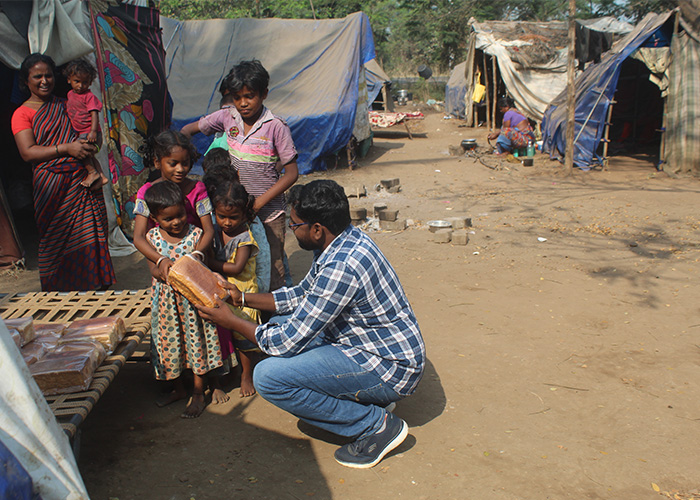 bread distribution by smiley children society